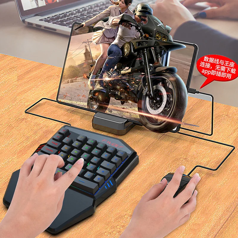 T-WOLF TF900 One Handed Keyboa - Gaming Accessories For Your Phone ulasan dan harga