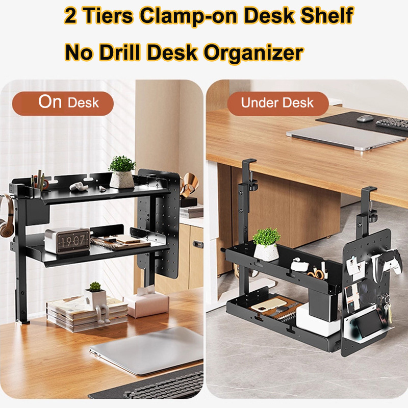 Clamp-on 14 inch Above Below D - Gaming Accessories Table ulasan dan harga