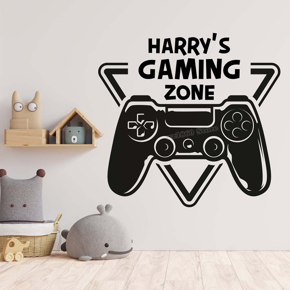 Custom Name Gaming Zone Wall D - Gaming Accessories Wall ulasan dan harga