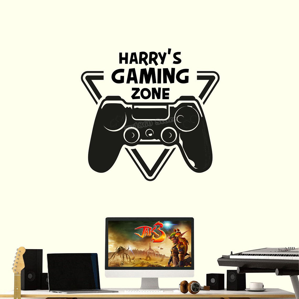 Custom Name Gaming Zone Wall D - Gaming Accessories Wall ulasan dan harga