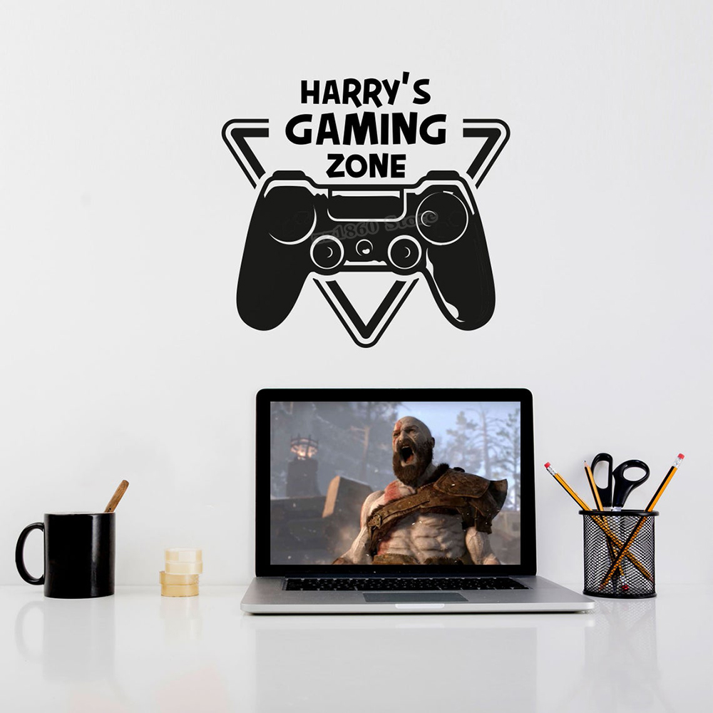 Custom Name Gaming Zone Wall D - Gaming Accessories Wall ulasan dan harga