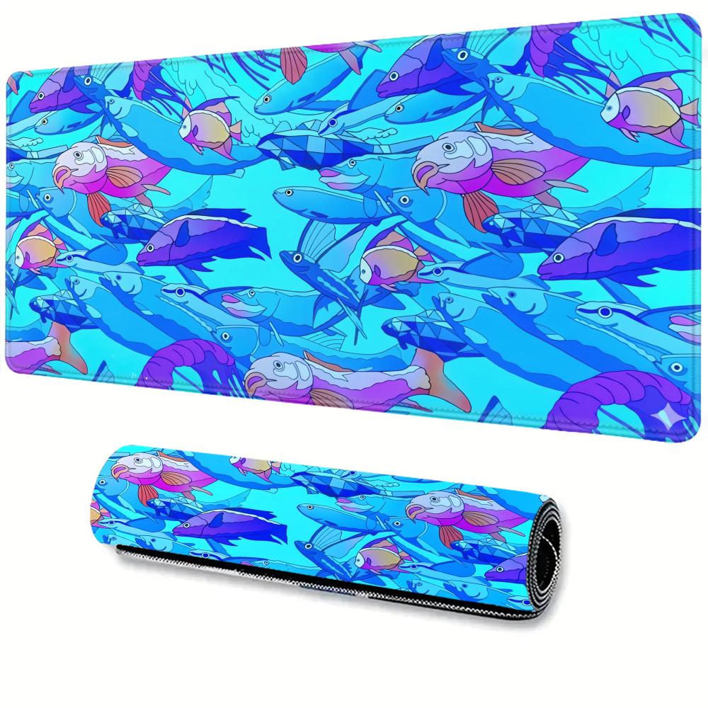 HD Printing Fish Rubber Mouse  - Gaming Accessories Table ulasan dan harga