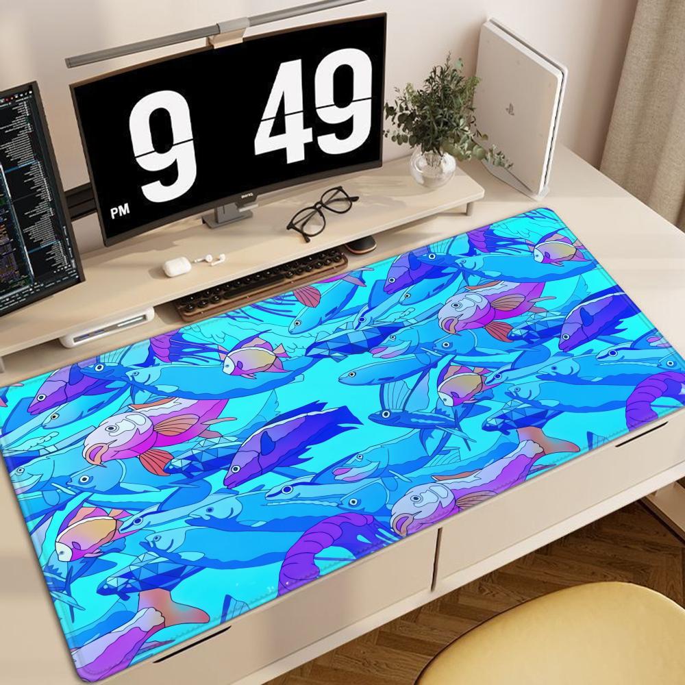 HD Printing Fish Rubber Mouse  - Gaming Accessories Table ulasan dan harga